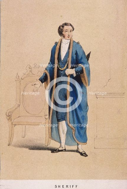 A Sheriff, 1855. Artist: Day & Son