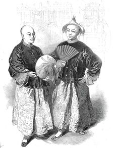 A-Shing and A-Yow, at the Chinese Collection, 1845. Creator: Unknown