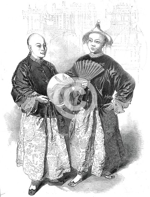 A-Shing and A-Yow, at the Chinese Collection, 1845. Creator: Unknown.