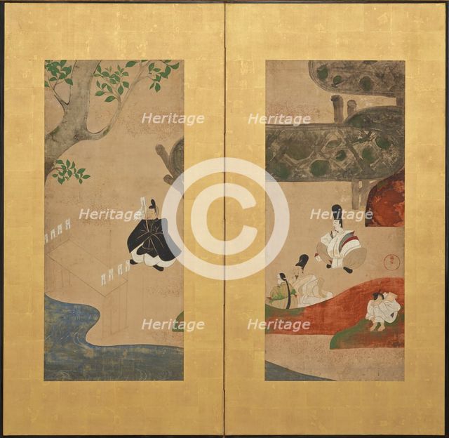 A Shinto ceremony, Edo period, late 17th-early 18th century.  Creator: Ogata Kenzan.