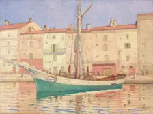 A ship in St. Tropez, 1930. Creator: Werner von Hausen