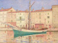 A ship in St. Tropez, 1930. Creator: Werner von Hausen