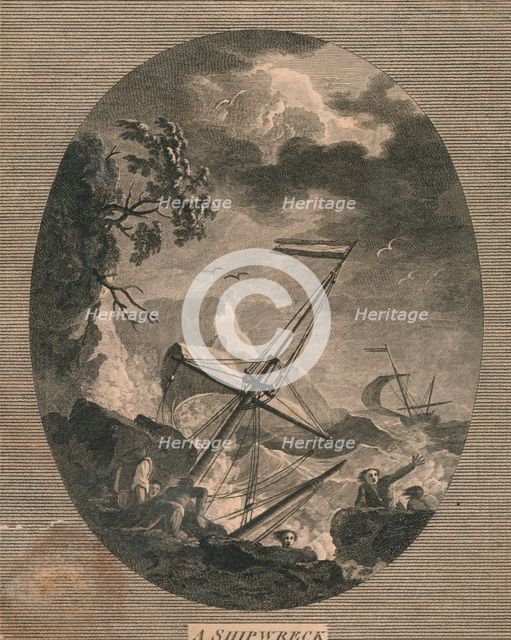'A Shipwreck', 1773. Creator: John Pye.