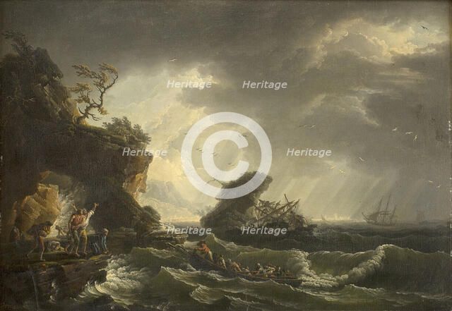 A Shipwreck, 1729-1789. Creator: Claude-Joseph Vernet.