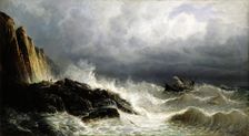 A shipwreck off the coast of Asturias, 1875. Creator: Rafael Monleon
