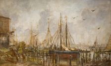A Shipyard, Shoreham, Sussex, 1926. Creator: Philip Wilson Steer