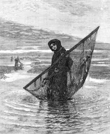 "A Shrimper", by L. Smythe, in the winter exhibition at the French Gallery, Pall-Mall, 1868. Creator: W Thomas