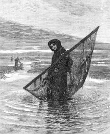"A Shrimper", by L. Smythe, in the winter exhibition at the French Gallery, Pall-Mall, 1868. Creator: W Thomas