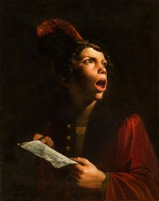 A singer, 1650. Creator: Paolini, Pietro (1603-1682)