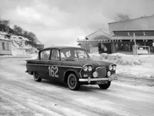 A Singer Vogue in the Monte Carlo Rally, January 1962