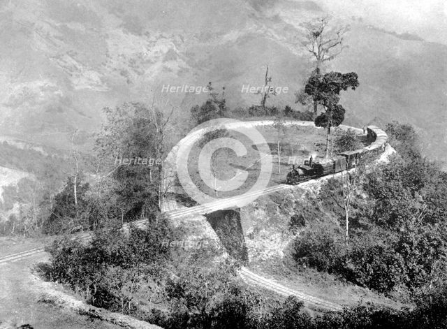A single loop in the Darjeeling Himalayan Railway, India, c1910. Artist: Unknown