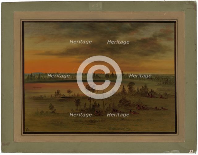 A Sioux War Party, 1861/1869. Creator: George Catlin.