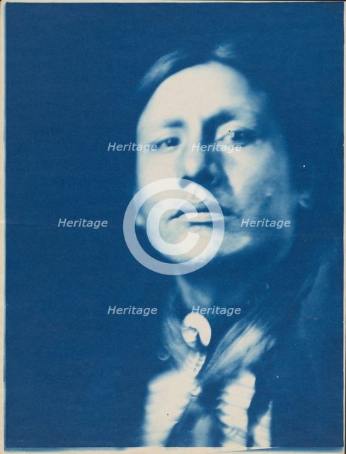 A Sioux Chief, 1898. Creator: Joseph Turner Keiley.
