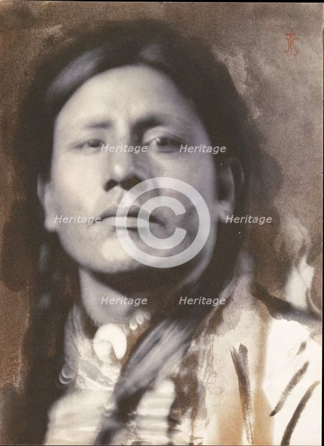 A Sioux Chief [Has-No-Horses], 1898. Creator: Joseph Turner Keiley.