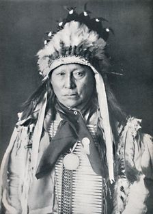 A Sioux chief in his warpaint, 1912. Artist: Robert Wilson Shufeldt