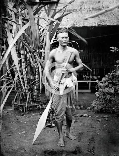 A Siamese boatman, 1865. Creator: John Thomson.