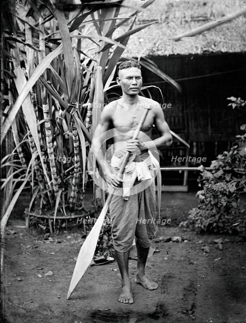 A Siamese boatman, 1865. Creator: John Thomson.
