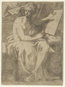 A Sibyl, 1540-45. Creator: Antonio Fantuzzi