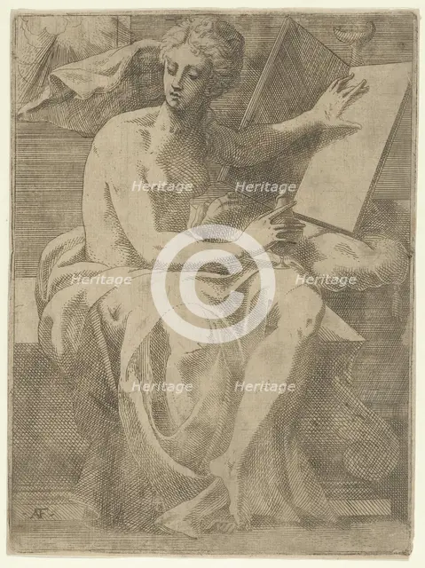 A Sibyl, 1540-45. Creator: Antonio Fantuzzi.