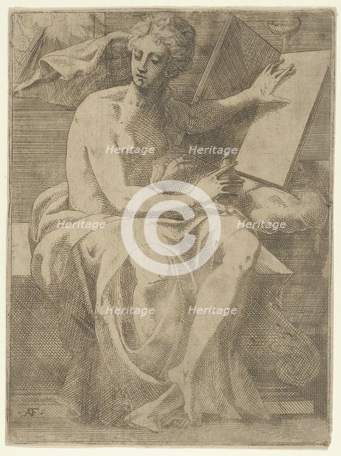 A Sibyl, 1540-45. Creator: Antonio Fantuzzi.