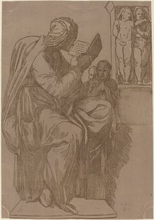 A Sibyl Reading, 1780s. Creator: John Skippe
