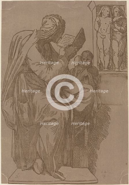 A Sibyl Reading, 1780s. Creator: John Skippe.