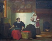 A Sick Child, 1670. Creator: Pieter de Hooch