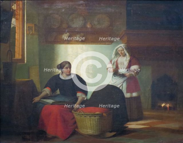 A Sick Child, 1670. Creator: Pieter de Hooch.