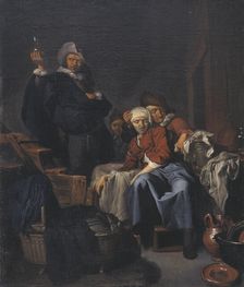 A Sick Peasant Woman, 1646-1664. Creator: Cornelis Bega