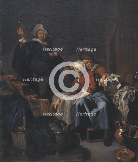 A Sick Peasant Woman, 1646-1664. Creator: Cornelis Bega.