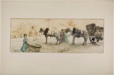 A Side Street in the Grandes Carridres Quarter, 1901. Creator: Edgar Chahine