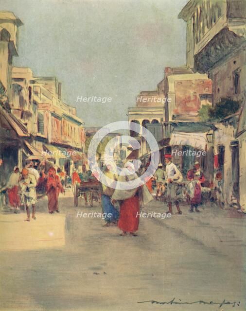 'A Side Street in Agra', 1905. Artist: Mortimer Luddington Menpes.
