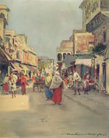 A Side Street in Agra 1905. Artist: Mortimer Luddington Menpes
