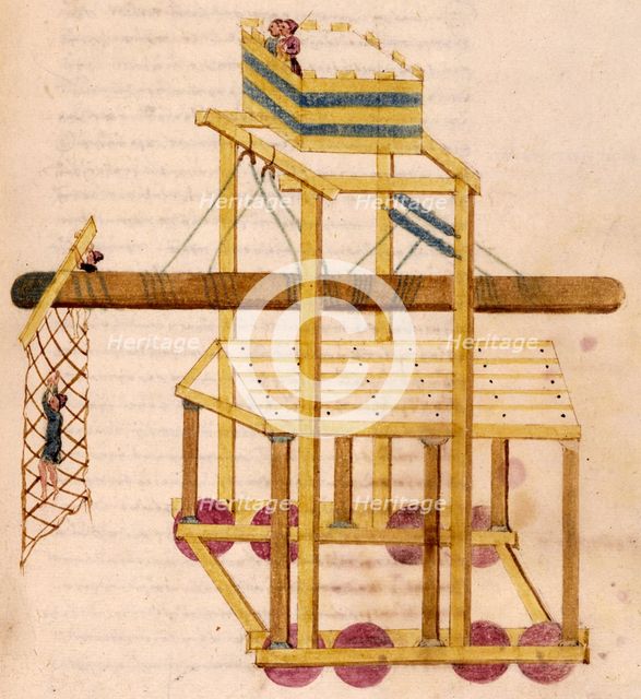 A siege tower, 16th century. Creator: Unknown.