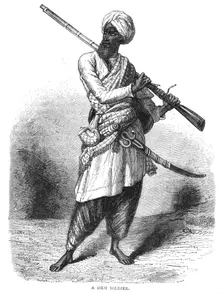 A Sikh Soldier c1880