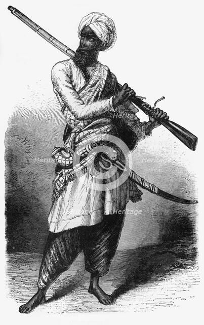 'A Sikh Soldier', c1891. Creator: James Grant.