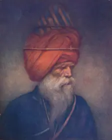 A Sikh Spear-bearer 1903. Artist: Mortimer L Menpes
