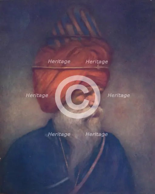'A Sikh Spear-bearer', 1903. Artist: Mortimer L Menpes.
