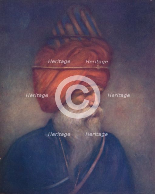 'A Sikh Spear-bearer', 1903. Artist: Mortimer L Menpes.