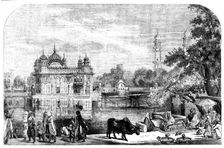 A Sikh Temple in Umritzir - from a drawing by W. Carpenter, Jun., 1858. Creator: Unknown