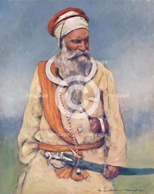 'A Sikh Warrior', 1903. Artist: Mortimer L Menpes.
