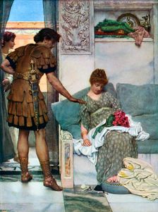 A Silent Greeting 1908-1909.Artist: Sir Lawrence Alma-Tadema