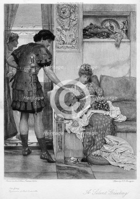 'A Silent Greeting', 20th century.Artist: Sir Lawrence Alma-Tadema  
