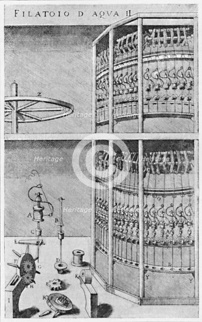 'A Silk-Spinning Mill', 1607, (1904). Artist: Unknown.