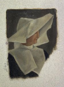 A sister of charity., 1857. Creator: Jules Richomme