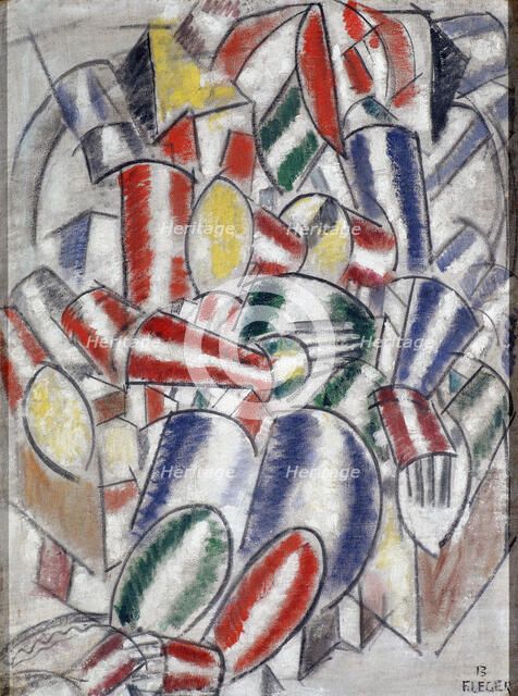 'A Sitting Woman', 1913.  Creator: Fernand Leger.
