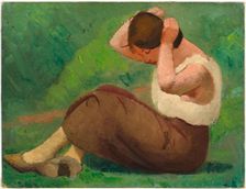 A sitting woman, c1920-1925. Creator: González i Pellicer, Julio (1876-1942)