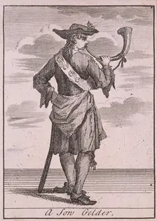 A Son Gelder Cries of London, (c1688?). Artist: Anon