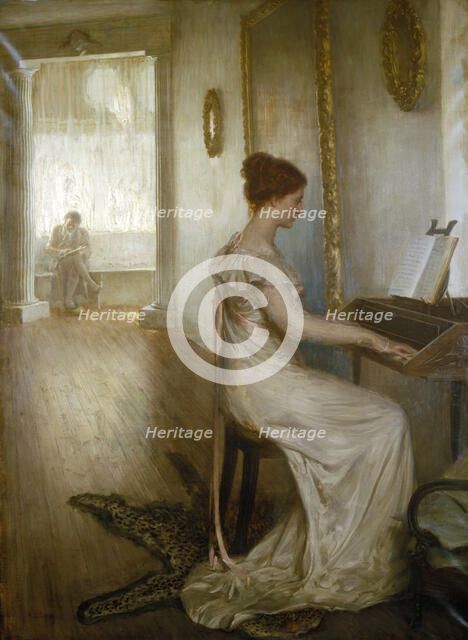 'A sonata of Beethoven', c1868-1918. Artist: Alfred Edward Emslie