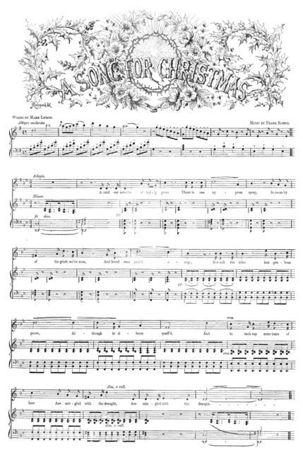 A Song for Christmas, 1857. Creator: Macquaid.